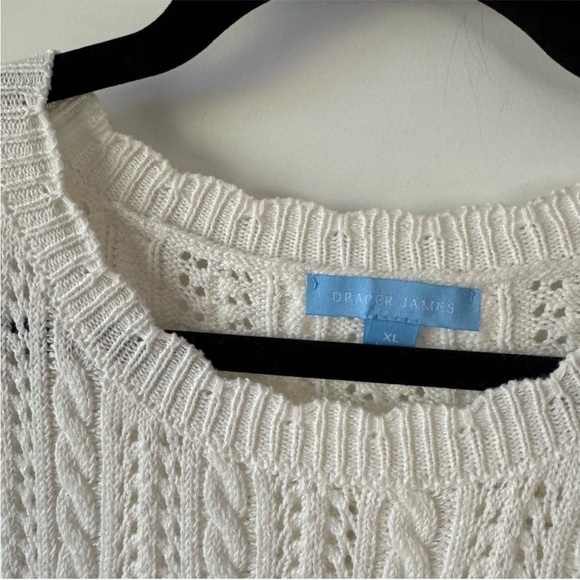 ❤️🔥Draper James - Ivory Short Sleeve Sweater - XL - Picture 4 of 6